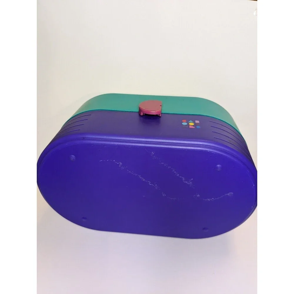 Vintage Caboodles Makeup Case Teal Purple Pink Mirror 3 Tier Organizer Girl 2640
